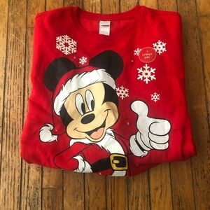 NWOT Disney Red Mickey Mouse Sweatshirt